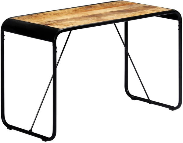 vidaXL Dining Table Mango Wood and Steel 118 x 60 x 76 cm