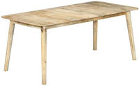 vidaXL Esstisch 180&times;90&times;76 cm Mango Massivholz
