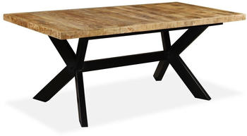 vidaXL Dining Table Mango Wood - Natural