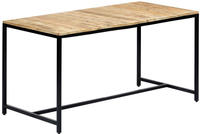 vidaXL Esstisch 140x70x75 cm Raues Mangoholz