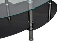 vidaXL Couchtisch mit Exklusivem Design Schwarz