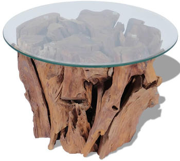vidaXL Teak Driftwood Coffee Table