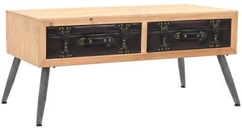 vidaXL Solid Fir Wood Coffee Table
