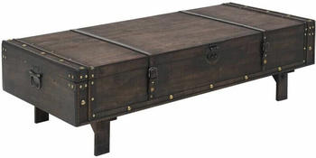 vidaXL Solid Wood Coffee Table with Storage Chest