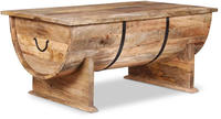 vidaXL Couchtisch Massivholz Mango 88x50x40 cm