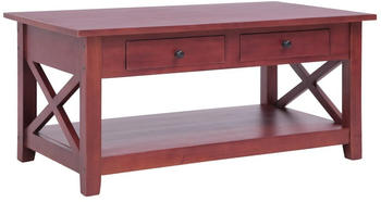 vidaXL Coffee Table Solid Mahogany Wood