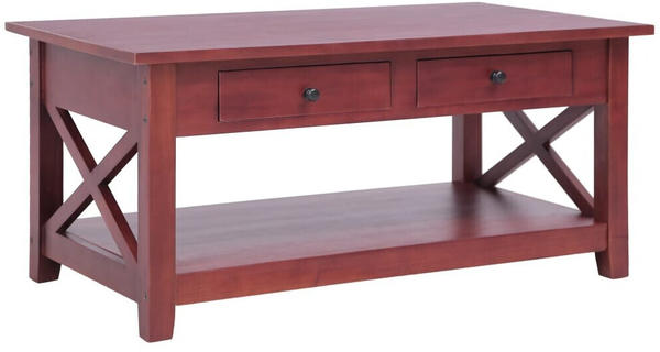 vidaXL Coffee Table Solid Mahogany Wood