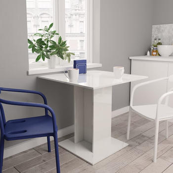 vidaXL Dining room table (80 x 80 x 75 cm) white