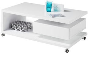Livetastic Milan Couchtisch rechteckig 59,5x4cm wei&szlig;