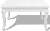 vidaXL Couchtisch 80x80x42 cm Hochglanz-Wei&szlig;