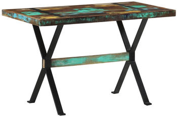 vidaXL Esstisch 120x60x76 cm Altholz Massiv Raues Mangoholz (321605)