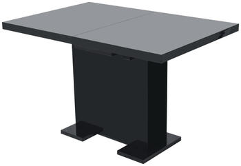 vidaXL Ausziehbarer Esstisch 120-150x80x75 cm schwarz