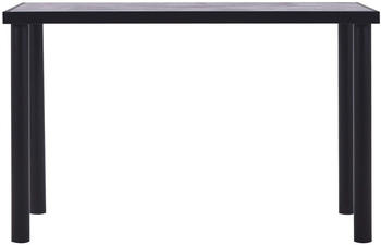 vidaXL Esstisch 120x60x75 cm schwarz/betongrau