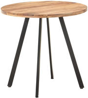 vidaXL Esstisch 80 cm Massivholz Akazie