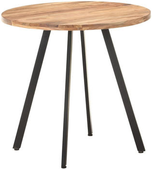 vidaXL Runder Esstisch 80x75 cm braun