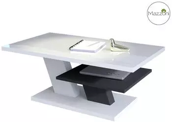 MAZZONI EXPORT sp. z o.o. Cliff 110x60x45cm weiß Hochglanz/anthrazit grau matt