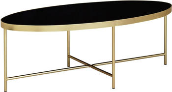 Wohnling Design Couchtisch Glas 110x56cm schwarz
