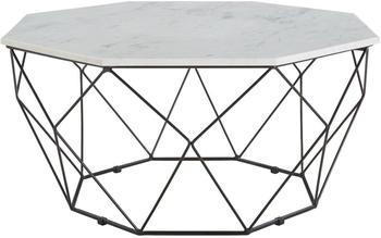 Novel Couchtisch ABIA achteckig 84x43 cm weiß/schwarz (1630009901)