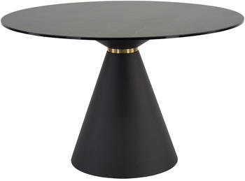 Novel Esstisch Metall Glas Keramik 120x76cm schwarz (69004901)