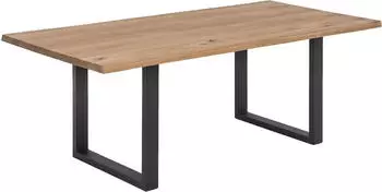 SIT Baumkante-Esstisch 140x80cm antikschwarz
