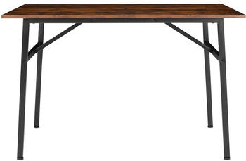 TecTake Esstisch Swansea 120x75x76cm Industrial dunkelbraun (404334)