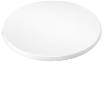 Bolero runde Esstischplatte Wei&szlig; 60cm (GG645)