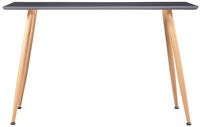 vidaXL Esstisch Grau und Eichefarben 120&times;60&times;74 cm MDF