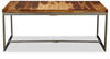 vidaXL Esstisch Massivholz und Stahl 180 cm (244797)