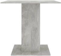 vidaXL Esstisch Betongrau 80x80x75 cm Holzwerkstoff