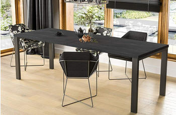 Endo-Möbel Kulissen-Esstisch Garant 80-215cm ausziehbar Beton Dunkel