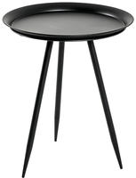 HAKU Beistelltisch "Sofatisch, Wohnzimmertisch" 1 Stk. tlg. rund - aus Metall Schwarz