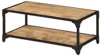 vidaXL Couchtisch 90x45x35 cm Raues Massives Mangoholz
