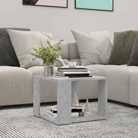 vidaXL Couchtisch Betongrau 40x40x30 cm Holzwerkstoff