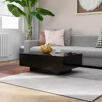 Couchtisch Schwarz 90x60x31 Cm Holzwerkstoff - Vidaxl