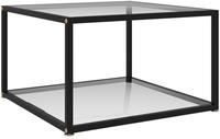 vidaXL Couchtisch Transparent 60x60x35 cm Hartglas