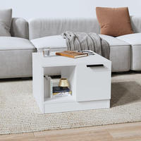 vidaXL Couchtisch Wei&szlig; 50x50x36 cm Holzwerkstoff