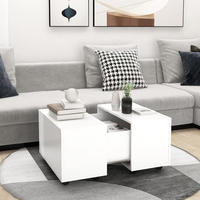 vidaXL Couchtisch Wei&szlig; 60x60x38 cm Holzwerkstoff