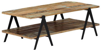 vidaXL Couchtisch 115x60x40 cm Altholz Massiv