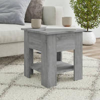 vidaXL Couchtisch Grau Sonoma 40x40x42 cm Holzwerkstoff