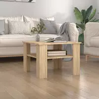 vidaXL Couchtisch Sonoma-Eiche 60x60x42 cm Holzwerkstoff