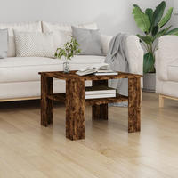 vidaXL Couchtisch R&auml;uchereiche 60x60x42 cm Holzwerkstoff