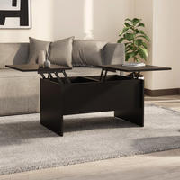 vidaXL Couchtisch Schwarz 80x50x42,5 cm Holzwerkstoff