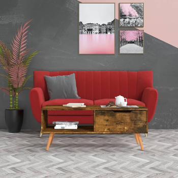 vidaXL Couchtisch R&auml;uchereiche 100x49,5x43 cm Holzwerkstoff