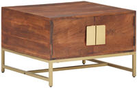 vidaXL Couchtisch Honigbraun 67x67x45 cm Akazie Massivholz