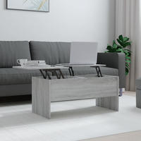 vidaXL Couchtisch Grau Sonoma 102x50,5x46,5 cm Holzwerkstoff