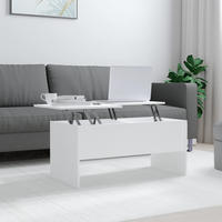 vidaXL Couchtisch Wei&szlig; 102x50,5x46,5 cm Holzwerkstoff