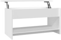 vidaXL Couchtisch Wei&szlig; 102x50x52,5 cm Holzwerkstoff