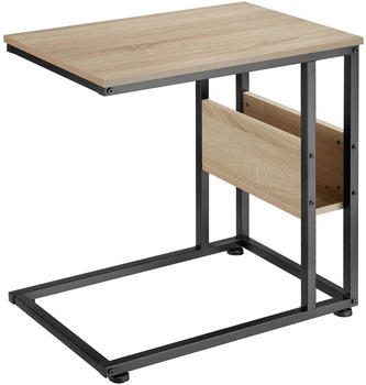 TecTake Beistelltisch Wigan 55x36,5x60cm - Industrial Holz hell Eiche Sonoma
