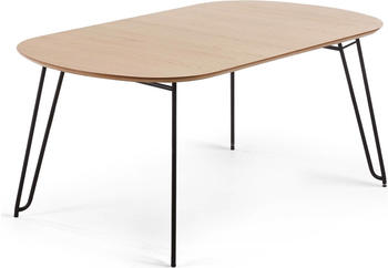 Kave Home Tisch mit Auszug Novaks 170/ 320x100 cm Holz Braun Eiche