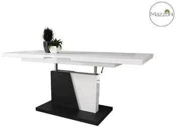 Mazzoni Grand Noir 60x120-180x70cm weiß/schwarz